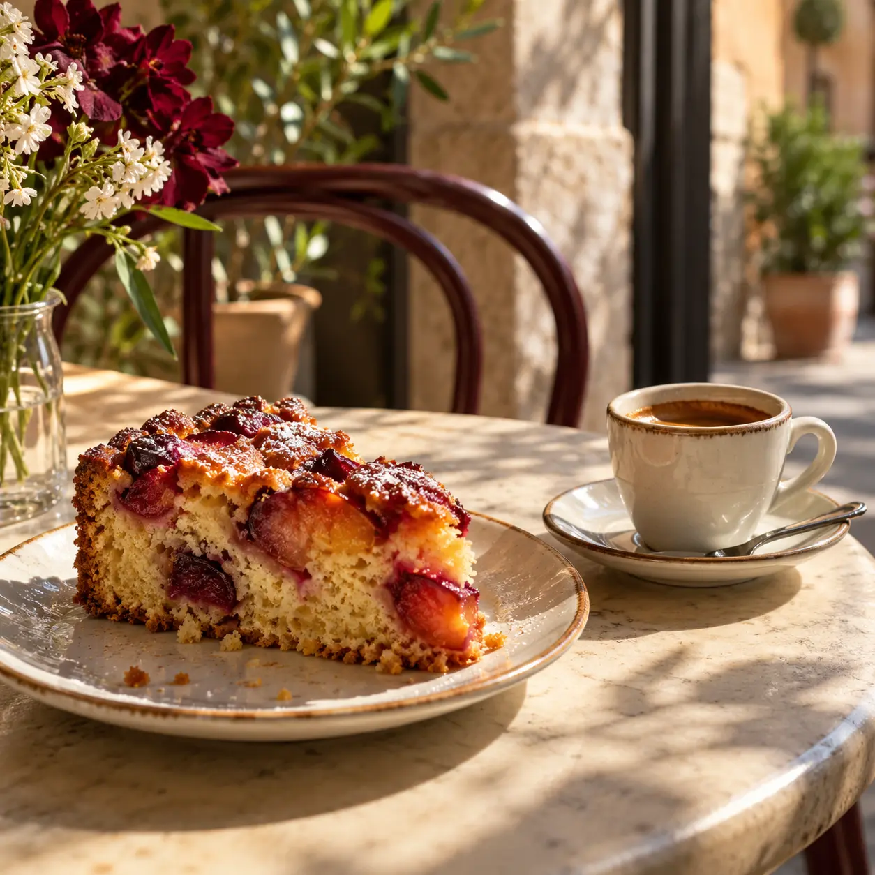 Stimmungsbild von Kuchen und Kaffee